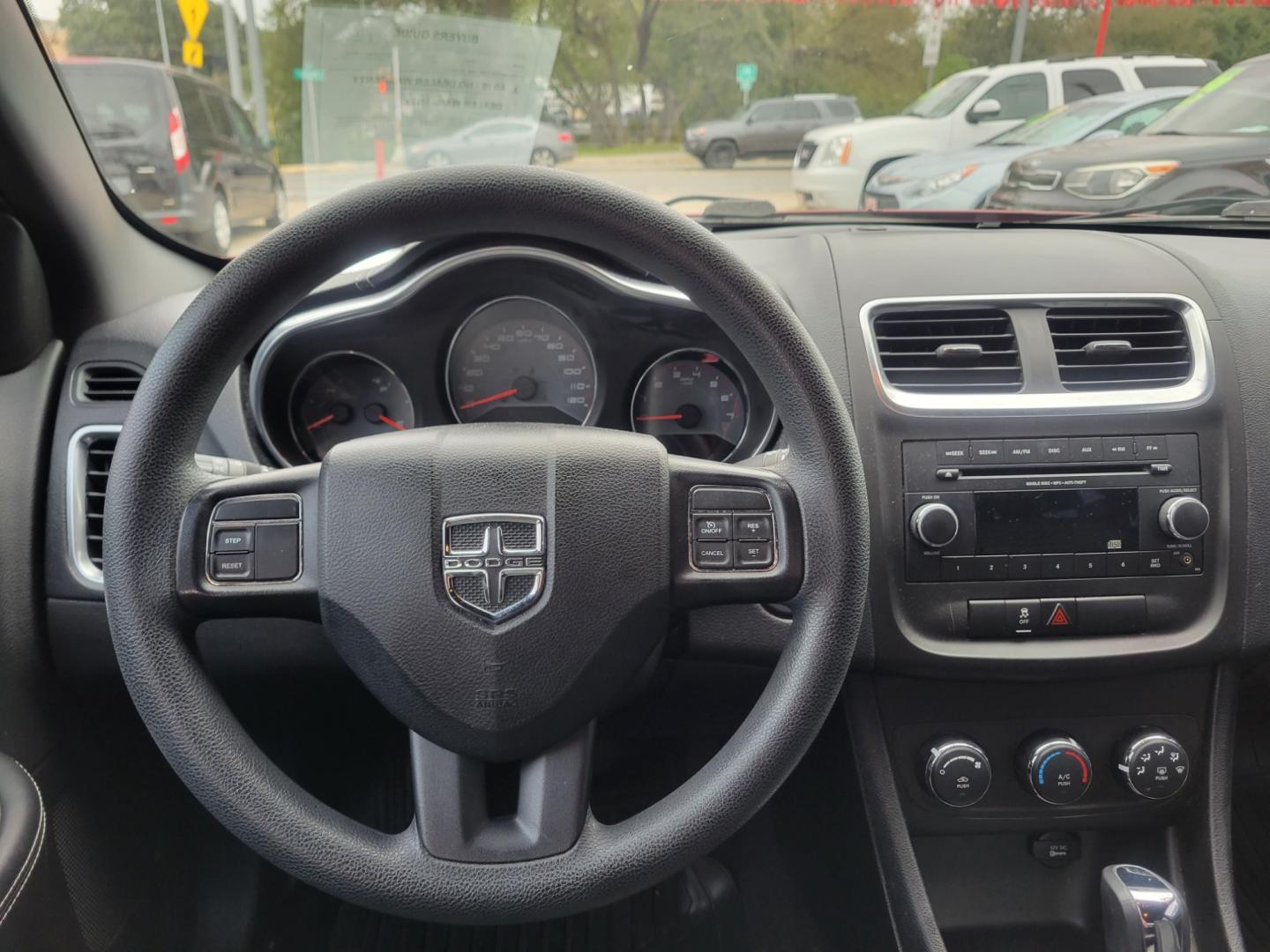 2014 Red Dodge Avenger SE (1C3CDZAB1EN) with an 2.4L L4 DOHC 16V engine, 4-Speed Automatic transmission, located at 503 West Court, Seguin, TX, 78155, (830) 379-3373, 29.568621, -97.969803 - 2014 Dodge Avenger SE with a 2.4L L4 DOHC 16V, Automatic, Tilt, Cruise, AM/FM/CD/AUX Stereo, Power Windows, Locks and Side Mirrors, Tinted Windows, Rear Defroster and more!! - Photo#5